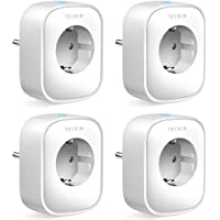 TECKIN Enchufe Inteligente- 16A 3680W Enchufe WiFi Con Monitor de Energía- Compatible con Alexa &amp- Google Home- Enchufe…